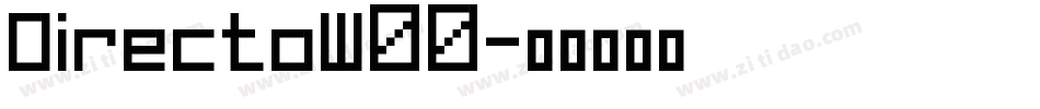 DirectoW00字体转换