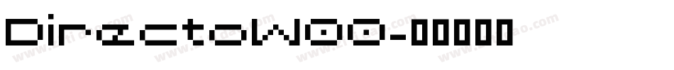 DirectoW00字体转换