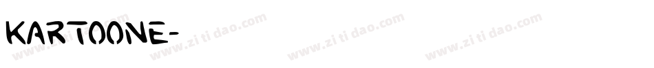 Kartoone字体转换