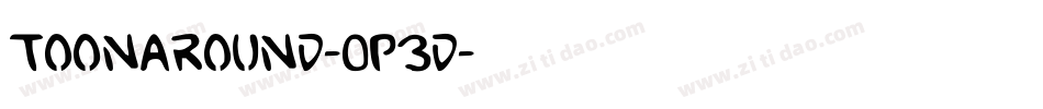 ToonAround-0p3d字体转换