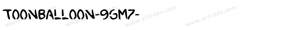 ToonBalloon-9gM7字体转换