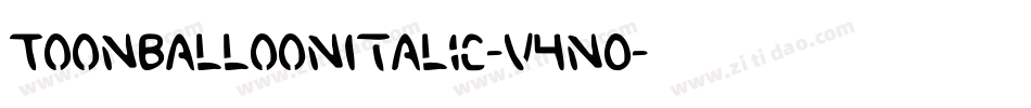 ToonBalloonItalic-v4nO字体转换