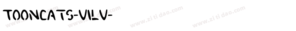 ToonCats-V1lV字体转换