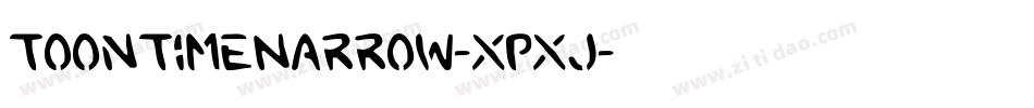 ToonTimeNarrow-xpxj字体转换