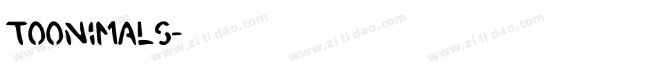 Toonimals字体转换
