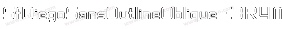 SfDiegoSansOutlineOblique-3R4M字体转换 SfDiegoSansOutlineOblique-3R4M字体转换