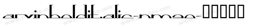 ArvinBoldItalic-nM90字体转换