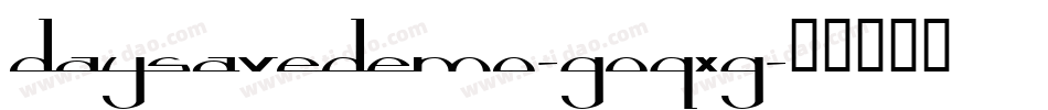 DaysaveDemo-GOqxG字体转换