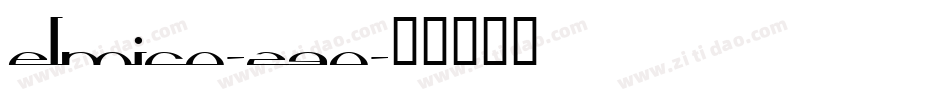 Elmico-z90字体转换