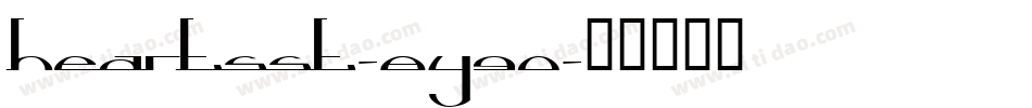 HeartsSt-8Y90字体转换