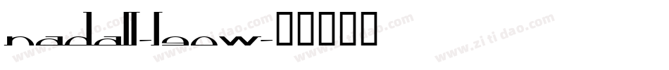 Nadall-l90w字体转换