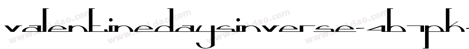ValentineDaysInverse-4B7PK字体转换