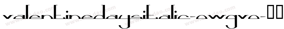ValentineDaysItalic-owgV0字体转换