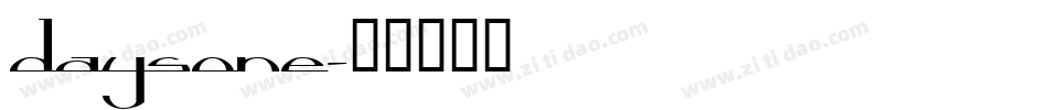 daysone字体转换