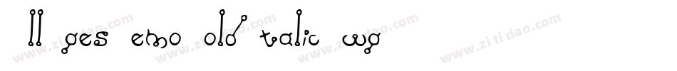 AllAgesDemoBoldItalic-wgR9字体转换