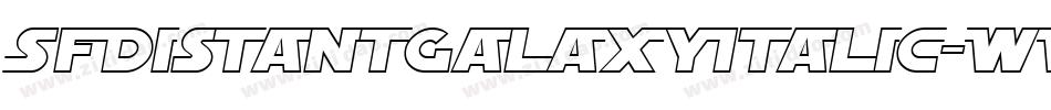 SfDistantGalaxyItalic-WV3Y字体转换