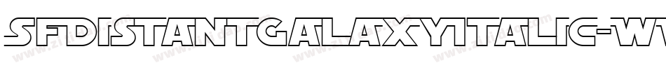SfDistantGalaxyItalic-WV3Y字体转换