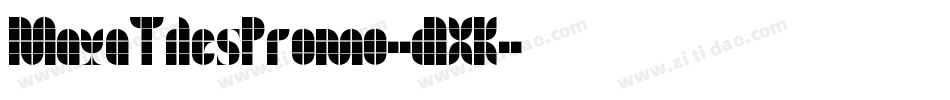 MayaTilesPromo-dlXK字体转换