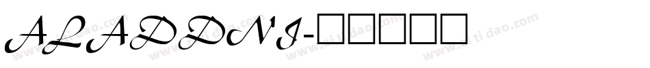 ALADDNI字体转换