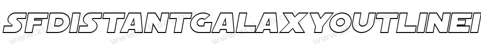 SfDistantGalaxyOutlineItalic-4yA4字体转换