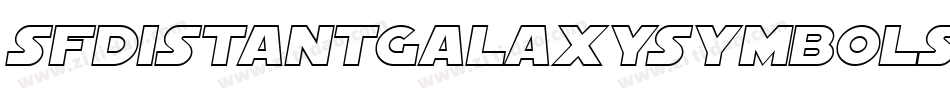 SfDistantGalaxySymbols-aylE字体转换