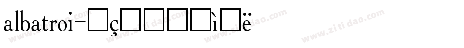 albatroi字体转换