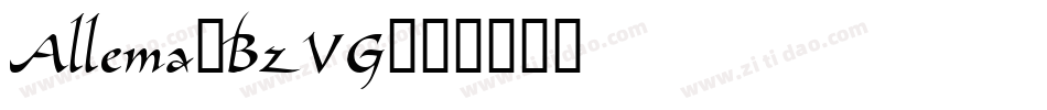 Allema-BzVG字体转换