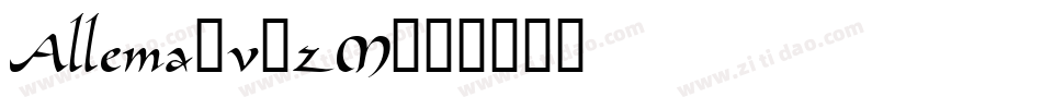 Allema-v5zM字体转换