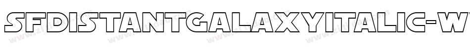 SfDistantGalaxyItalic-WV3Y字体转换
