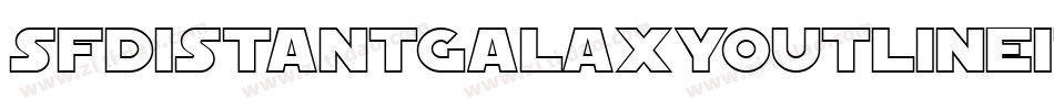 SfDistantGalaxyOutlineItalic-4yA4字体转换