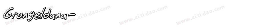 Grungeldana字体转换