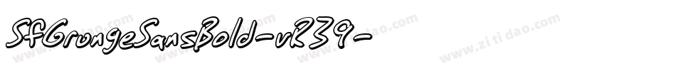 SfGrungeSansBold-vR39字体转换