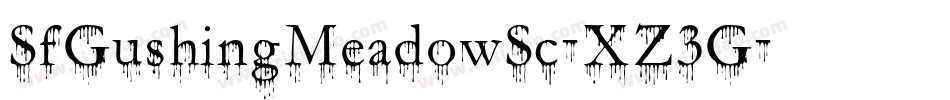 SfGushingMeadowSc-XZ3G字体转换