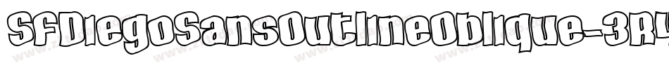 SfDiegoSansOutlineOblique-3R4M字体转换 SfDiegoSansOutlineOblique-3R4M字体转换