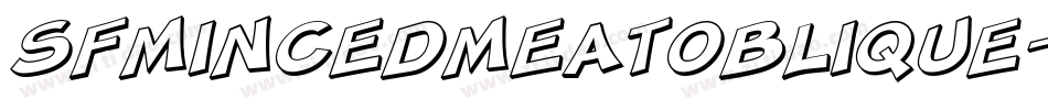 SfMincedMeatOblique-1294字体转换