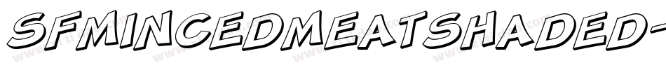 SfMincedMeatShaded-YyA8字体转换