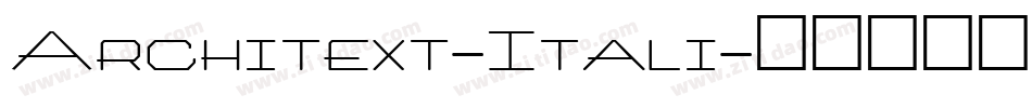 Architext-Itali字体转换