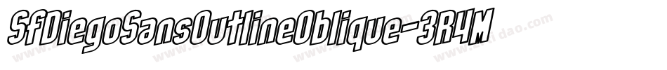 SfDiegoSansOutlineOblique-3R4M字体转换 SfDiegoSansOutlineOblique-3R4M字体转换