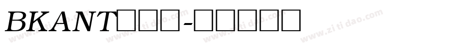 BKANT转换器字体转换
