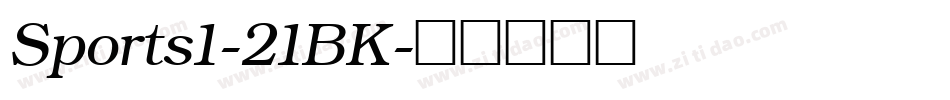Sports1-21BK字体转换