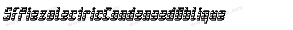 SfPiezolectricCondensedOblique-MLBn字体转换