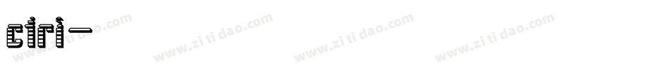 ctri字体转换