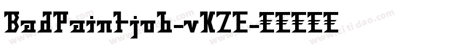 BadPaintjob-vKZE字体转换
