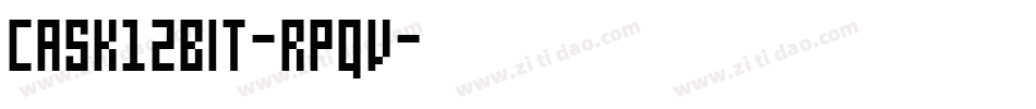 Cask12bit-Rpqv字体转换