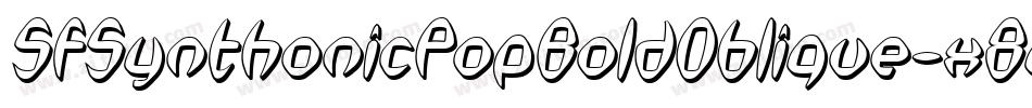 SfSynthonicPopBoldOblique-x8y0字体转换 SfSynthonicPopBoldOblique-x8y0字体转换