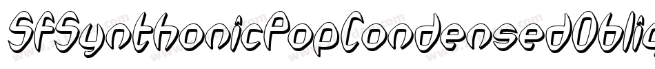SfSynthonicPopCondensedOblique-Er1z字体转换