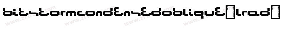 BitstormCondensedOblique-lRaD字体转换