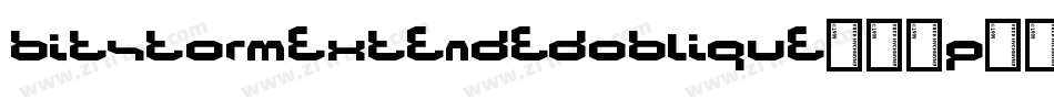 BitstormExtendedOblique-15p0字体转换