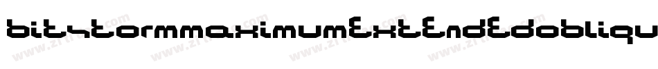 BitstormMaximumextendedOblique-25wW字体转换