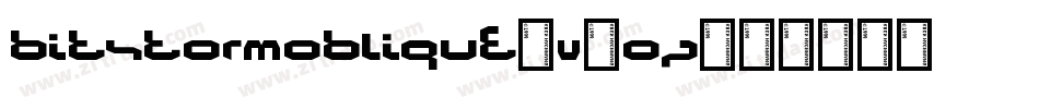 BitstormOblique-v7oZ字体转换